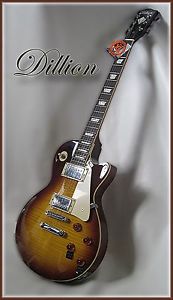 DILLION- USA  beautiful LP teaburst with an AAAA flame maple top ( WOW ! )