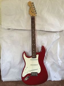 1991 Fender Stratocaster American Standard, Lefty, Lipstick Red
