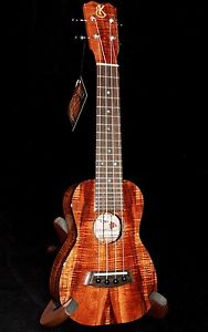 KANILE'A KANILEA K-2 S SOLID PREMIUM KOA GLOSS SOPRANO UKULELE WITH CASE