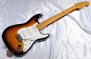 Fender Japan ST57-55 3-Tone Sunburst Made in Japan Used Free Shipping #g2026