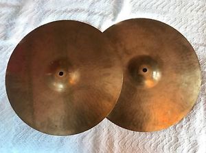 VINTAGE PAISTE 15" GIANT BEAT HI HATS; BONHAM