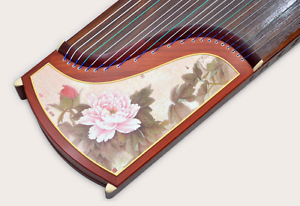 21-String Guzheng Chinese Zither Harp Koto Beautiful Flowers