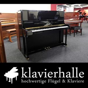 Grotrian-Steinweg Klavier, Modell 122, schwarz poliert mit Konsolen, Bj.1985