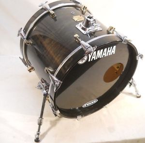 Vintage 1990's Yamaha MBD1018 Maple Custom 18" Bass Drum In Black Maple Lacquer