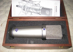 Neumann U87Ai Condenser Mic, Woodbox, new, includes $100 adapter