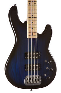 G&L Tribute L-2000 Electric Bass, Blueburst, Maple, TR-L-2000-BLB +Cable