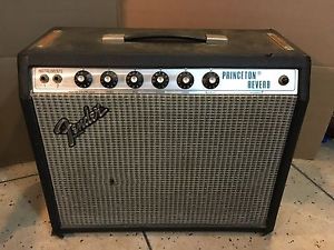 VINTAGE 1979 FENDER PRINCETON REVERB TUBE AMPLIFIER FOR PARTS REPAIR