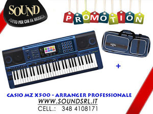 CASIO MZ X500 - 61 TASTI- TASTIERA ARRANGER PROFESSIONALE CON BORSA IMBOTTITA IN