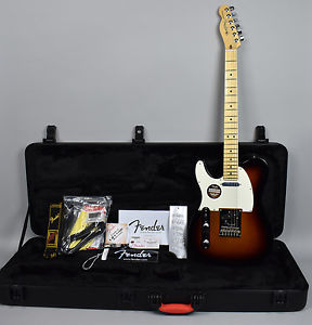 2016 Fender American Standard Telecaster Sunburst Lefty Electric Guitar w/OHSC
