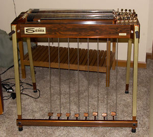 1970s Sierra Olympic D-10 Pedal Steel Guitar in case