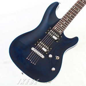 SCHECTER RJ Series RJ-1-24-TOM See-Thru Blue Free Shipping From Japan #A92