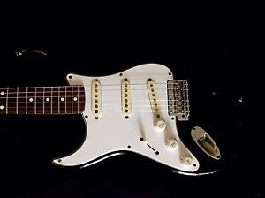 LEFTY! Fender JV Era 1962RI Stratocaster Piano Black Strat Left Hand HSC RELIC!