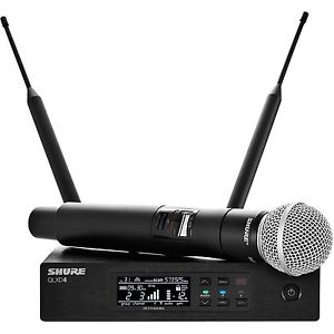 SHURE QLXD24/SM58 HANDHELD WIRELESS MICROPHONE SYSTEM (J50)