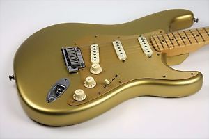 Fender American Deluxe Stratocaster FSR Aztec Gold 2012 w/OHSC , Free Shipping