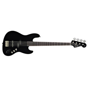 FENDER Aerodyne Jazz Bass Guitar 4-String Rosewood Fretboard Black