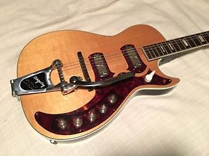 1962 Vintage Harmony Stratotone H49 Jupiter Guitar W/ Case, Bigsby