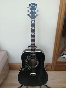 Rare! Left-handed 1976 Ibanez Concord Humming Bird acoustic guitar+ vintage case
