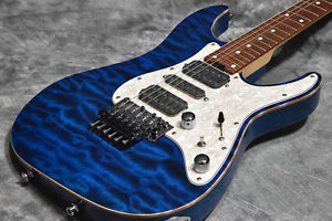 Used Schecter / EX24-CTM-FRT Black Aqua from JAPAN EMS