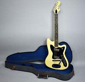 Circa 1968 Harmony H16W Bobkat, Color Kat, Silhouette, Vintage Guitar USA