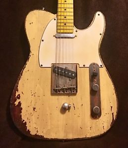 Heavy Relic Tele Telecaster Only 7.69 Lbs! w/USA Matney B Bender -NO RESERVE!
