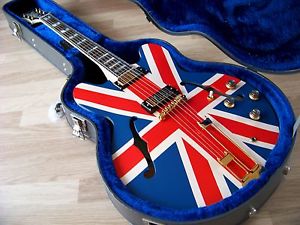 TPP Noel Gallagher Union Jack Epiphone Sheraton - Refinish Custom Oasis Tribute