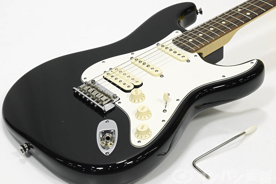 Used Fender USA / American Standard Stratocaster Upgrade HSS Black from JAPAN