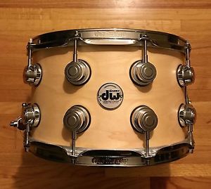 DW 8 x 14 Collector's Series Maple Snare Drum Natural Satin Oil - w/ Video Demo
