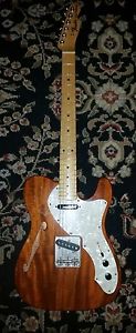 Fender Mahogany Natural Thinline Telecaster made in Japan "Classic 69" Reissue