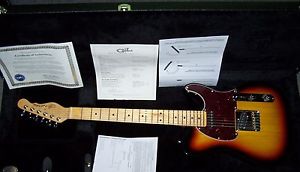 G&L USA ASAT Classic Nitro 3-tone sunburst finish, OLS body w/G&G case
