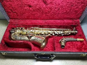 1920's KING BY H.N. WHITE SAXOPHONE EARLY PAT. PENDING STAMPED