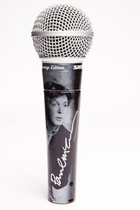 Shure PAUL McCARTNEY Signed Limited Edition SM58® Microphone Serial Number 007