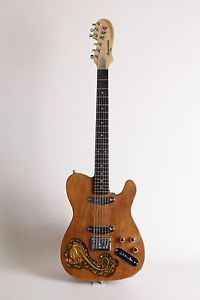 Langcaster Cobra, Kauri wood! Paua shell surrounded cobra! Beautiful Guitar