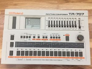 Roland tr 707 analog drum machine