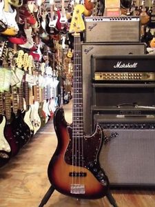 Fender Japan JB62-83US 3TS Sunburst Electric Bass Guitar Free Ship from JAPAN