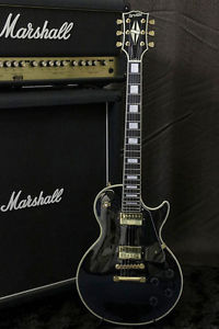 Orville '90s made LesPaul Custom LPC Black Long Neck Tenon FUJIGEN Made in Japan