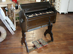 Portable Harmonium Geo. White & Co London Antique 1850s Vintage Global Shipping