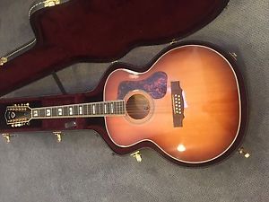 Guild Tacoma Built F412 F-412 12 String Jumbo Guitar DTAR Honey Burst 2008