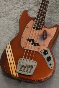 Fender 1970 Mustang Bass competition Red Matching Head Electric Bass Guitar