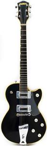 GRETSCH 7610 ROC JET 8-3031 VINTAGE 1973 LES PAUL SUPER-TRON II BLACK GUITAR USA