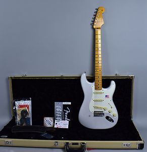 Fender Stratocaster Eric Johnson White Blonde Finish Electric Guitar wOHSC USA
