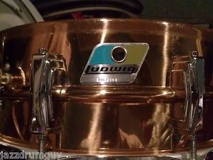 Vintage Ludwig 5x14 Bronze Supraphonic Real Blue Olive Badge Excellent!!!