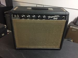 Vintage 1964 Fender Princeton Blackface 1x10 tube combo amp amplifier No Reserve