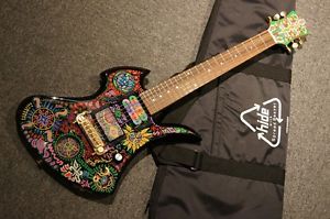 FERNANDES MG-JR HIDE Psychedelic Paint Mockingbird E-Guitar Free Shipping