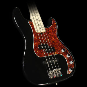 Used Fender American Deluxe Precision Bass Guitar Warmoth Neck Black