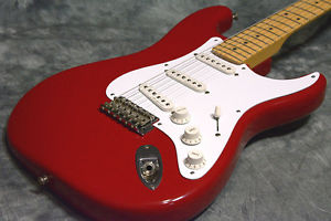 Used Fender USA / Eric Clapton Stratocaster Noiseless Pickups Torino Red