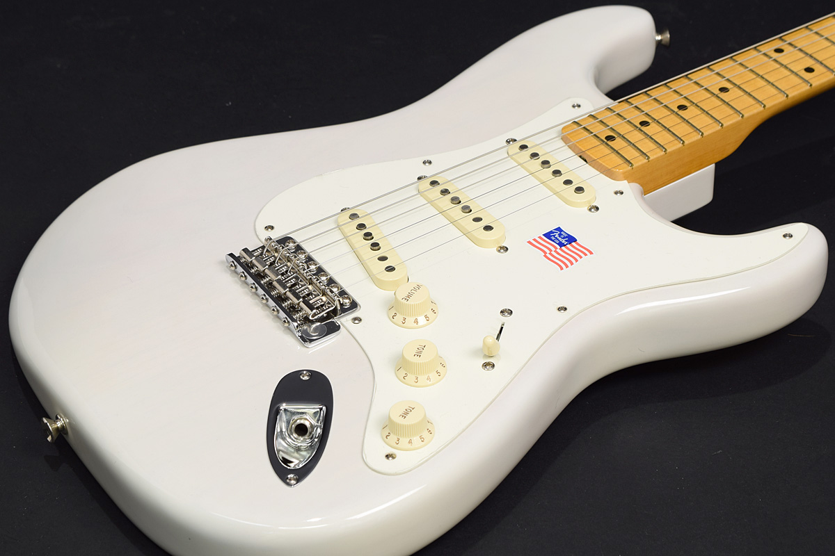 Used Fender / Eric Johnson Stratocaster Maple Fingerboard White Blonde