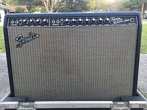 Fender Twin Reverb Reissue '65 W/ ROAD CASE   Guitar Amp Celestion Speakers