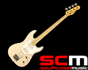 RRP$1999 GODIN SHIFTER MODEL BASS GUITAR SSS TRANS CREAM ELECTRIC BASS GUITAR