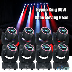8 Units Hypno Ring 60W Gobo Moving Head LED RGB DMX DJ Disco Bar KTV