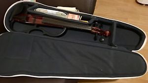 Yamaha Violín Fiddle Silent SV-200+ funda Yamaha VSC3+3 Juegos Cuerdas +2 Arcos